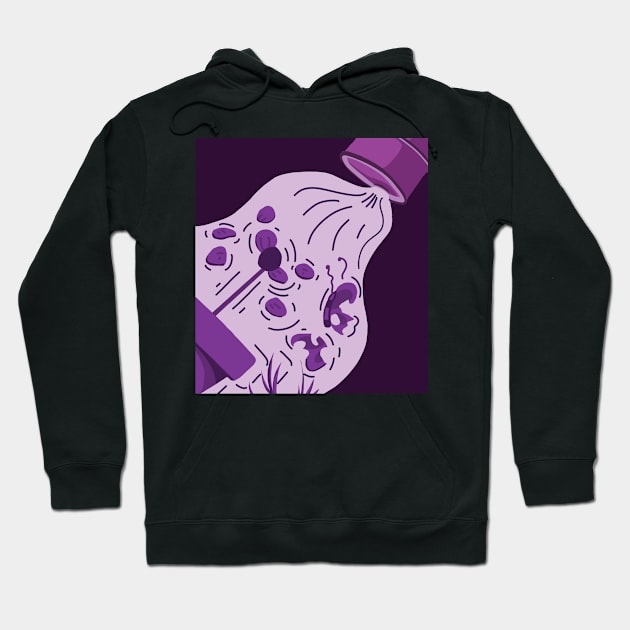 From Tragedy to Awareness: Bee and Flowers Encounter Toxic Barrel - Unique Designs for Clothes, Wall Art, and Totes Hoodie by MARENV.DESIGN